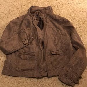 Brown zip up jacket